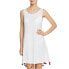 Фото #1 товара Pitusa 257039 Women's Watermelon Pom Pom White Swim Dress Cover Up Size OS