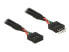 Фото #2 товара Delock 0.25m 2xUSB2.0 - 0.25 m - USB 2.0 - Male/Female - 480 Mbit/s - Black