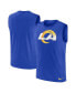 Фото #1 товара Men's Royal Los Angeles Rams Blitz Legend Muscle Perform Tank Top