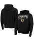 Фото #1 товара Men's Black New Orleans Saints Throwback Perfect Season Full-Zip Hoodie Jacket