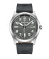 ფოტო #1 პროდუქტის Men's Northbridge Gray Dark Genuine Leather Strap Watch, 45mm