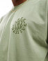 New Look seek positive oversized t-shirt in dark khaki