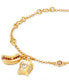 ფოტო #2 პროდუქტის Gold-Tone Mixed Color Stone Fries & Hot Dog Link Bracelet