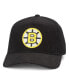 Men's Black Boston Bruins Corduroy Chain Stitch Adjustable Hat