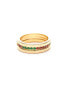 ფოტო #1 პროდუქტის Multi Color Cubic Zirconia Triple Ring Stack Set