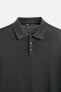 KNIT COTTON - SILK POLO SHIRT