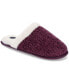 Women's Chenille Lip Sole Scuff Slipper