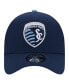 Фото #3 товара Men's Navy Sporting Kansas City 2024 Kick Off Collection 9FORTY A-Frame Adjustable Hat
