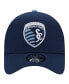 ფოტო #3 პროდუქტის Men's Navy Sporting Kansas City 2024 Kick Off Collection 9FORTY A-Frame Adjustable Hat