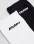 Dickies new carlyss socks 2 pack in black white multipack