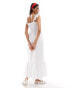 Фото #3 товара Miss Selfridge cami sundress in white poplin