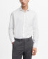 ფოტო #1 პროდუქტის Men's Slim-Fit Textured Cotton Dress Shirt