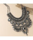 ფოტო #2 პროდუქტის Women's Silver Maxi Stone Necklace