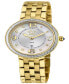 ფოტო #1 პროდუქტის Women's Verona Swiss Quartz Gold-Tone Stainless Steel Bracelet Watch 37mm