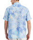 Фото #2 товара Men's Gado Leaf-Print Short-Sleeve Linen Shirt, Created for Macy's
