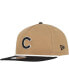 Men's Khaki/Black Chicago Cubs Golfer Snapback Hat