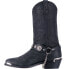 Фото #3 товара Dingo Suiter Round Toe Cowboy Mens Black Casual Boots DI02175-001