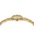 ფოტო #2 პროდუქტის Women's Swiss Greca Goddess Gold Ion Plated Stainless Steel Cut-Out Bracelet Watch 28mm