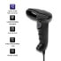 Фото #3 товара Сканер штрих-кода ручной Qoltec 50866 Laser 1D| CCD| USB| черный