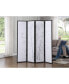 Фото #3 товара Bamboo Print 4-Panel Framed Room Screen/Divider, Black