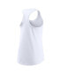 ფოტო #3 პროდუქტის Women's White Las Vegas Raiders Tri-Blend Scoop Neck Racerback Tank Top