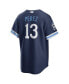 ფოტო #2 პროდუქტის Men's Salvador Perez Navy Kansas City Royals City Connect Replica Player Jersey