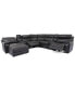 Фото #1 товара CLOSEOUT! Hutchenson 7-Pc. Leather Chaise Sectional with 2 Power Recliners and 2 Consoles