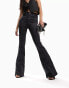 Фото #8 товара ASOS DESIGN power stretch 'enhancer' flared jeans in black