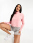 The North Face Glacier 100 cropped 1/4 zip fleece in pink