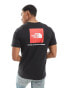 The North Face Redbox backprint t-shirt in black