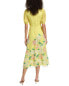 Фото #2 товара Ted Baker Midi Tea Dress Women's Yellow 1