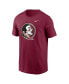 Фото #2 товара Men's Garnet Florida State Seminoles Primetime Evergreen Logo T-Shirt