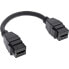 Фото #2 товара InLine HDMI 2x Keystone cable 4K/60Hz - HDMI A female/female - black - 0.2m