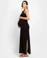 Women's Bodycon-Style Maxi Sleeveless Maternity Nursing Dress