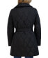 Фото #2 товара Women's Belted Asymmetrical Quilted Coat