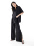 Фото #1 товара The Frolic vanora relaxed beach trouser co-ord in black