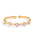 ფოტო #1 პროდუქტის Enamel and Crystal Pastel Hues Ring