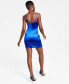 Juniors' Ruched Asymmetric Bodycon Dress