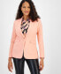 Фото #4 товара Women's Notched-Collar Single-Button Jacket, Created for Macy's