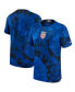 Фото #1 товара Men's Blue USMNT 2022/23 Away Breathe Stadium Replica Blank Jersey