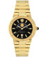 ფოტო #1 პროდუქტის Women's Swiss Greca Logo Gold Ion Plated Stainless Steel Bracelet Watch 38mm