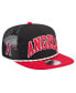 Men's Black Los Angeles Angels Throwback Meshback Golfer Hat