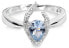 Фото #1 товара Кольцо из серебра с синим кристаллом Silver Cat SC115