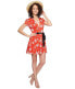 Lovers+Friends 241214 Womens Cassidy Floral V-Neck A-Line Dress Red Size X-Large