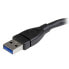 StarTech.com USB 3.0 A-to-A extension cable - 6 in - black - 0.152 m - USB A - USB A - USB 3.2 Gen 1 (3.1 Gen 1) - 5000 Mbit/s - Black