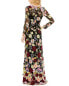 Фото #2 товара Mac Duggal Embroidered Applique High Neck Trumpet Women's 12