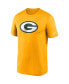 Men's Gold Green Bay Packers Logo Essential Legend Performance T-shirt