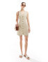 Фото #1 товара ASOS DESIGN Mini button through linen waistcoat dress in stone