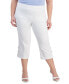 ფოტო #1 პროდუქტის Plus Size Side Lace-Up Capri Pants, Created for Macy's