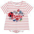 BOBOLI Knit Striped short sleeve T-shirt